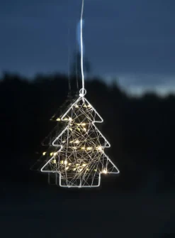 WIRY GRAN Hängande med sugkopp 20cm 12LED Silver