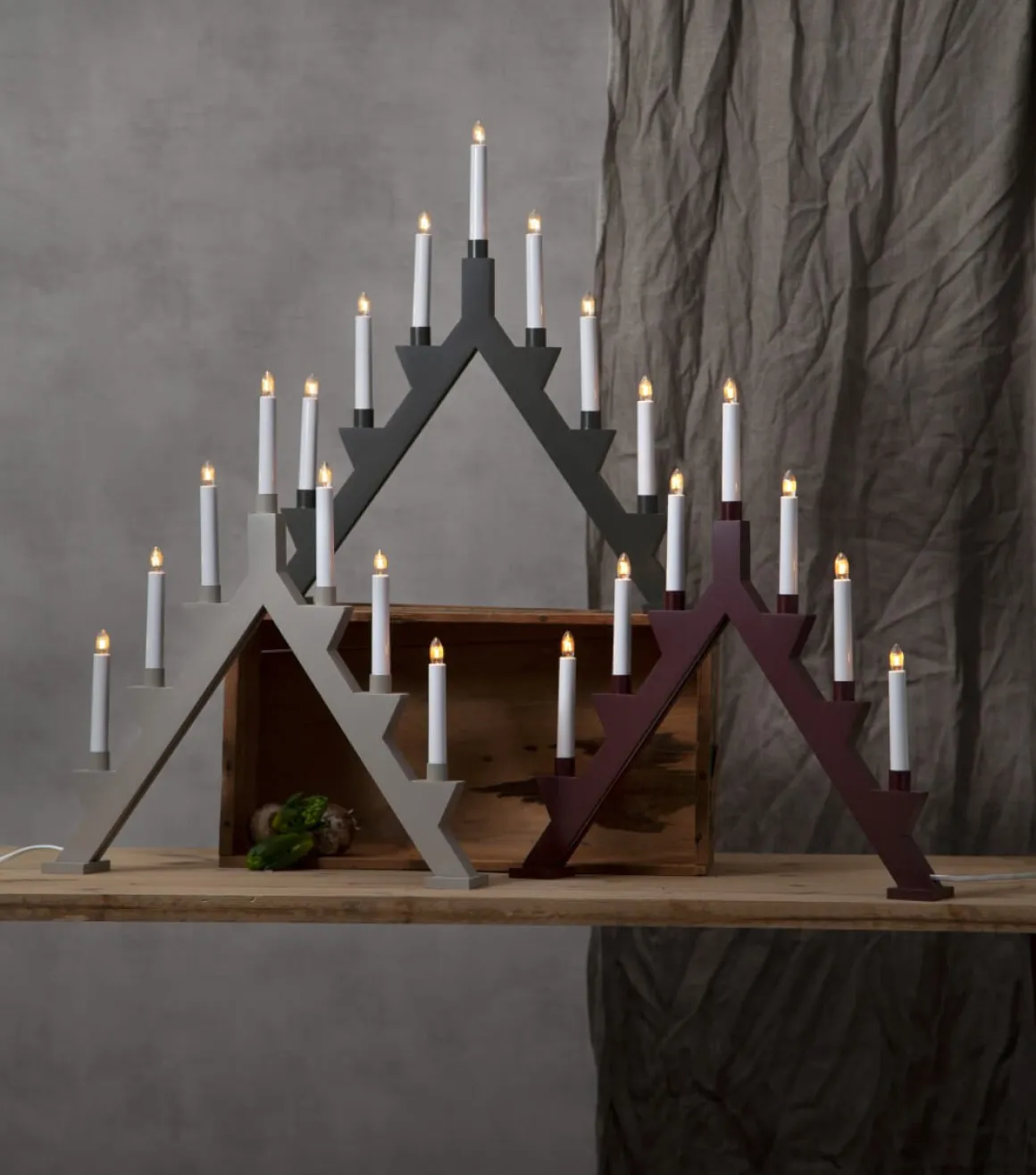 ZACK Träljusstake 7L 53cm Beige