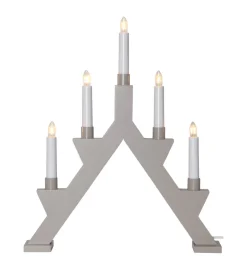 ZACK Träljusstake 5L 41cm Elefantgrå