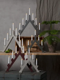 ZACK Träljusstake 7L 53cm Mist Grå