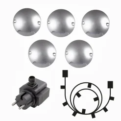 ZENIT Decklight 7cm 5-Pack inkl. Trafo 12V IP67