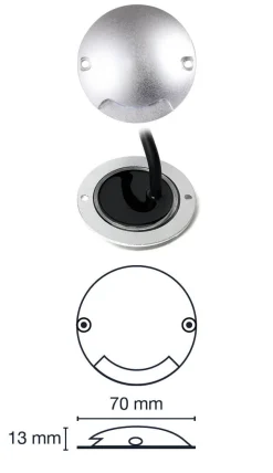 ZENIT Decklight 7cm 5-Pack inkl. Trafo 12V IP67